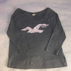 Junior girls small Hollister quarter sleeve shirt